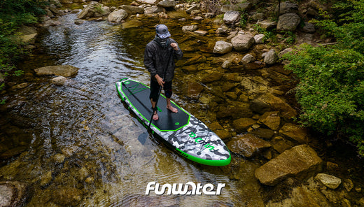 You can venture into the river with a paddle board