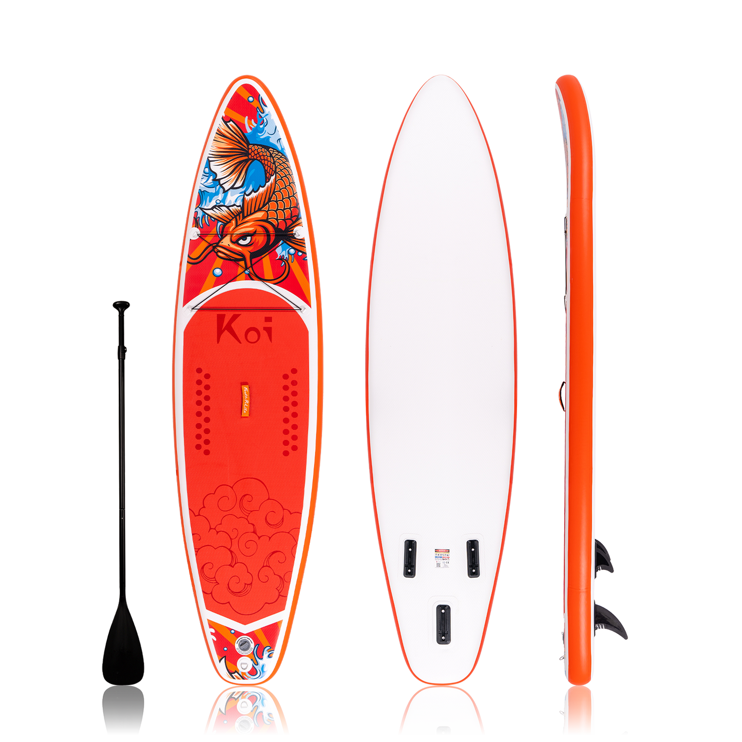 Funwater inflatable paddle board KOI 11 red color lightweight and durable