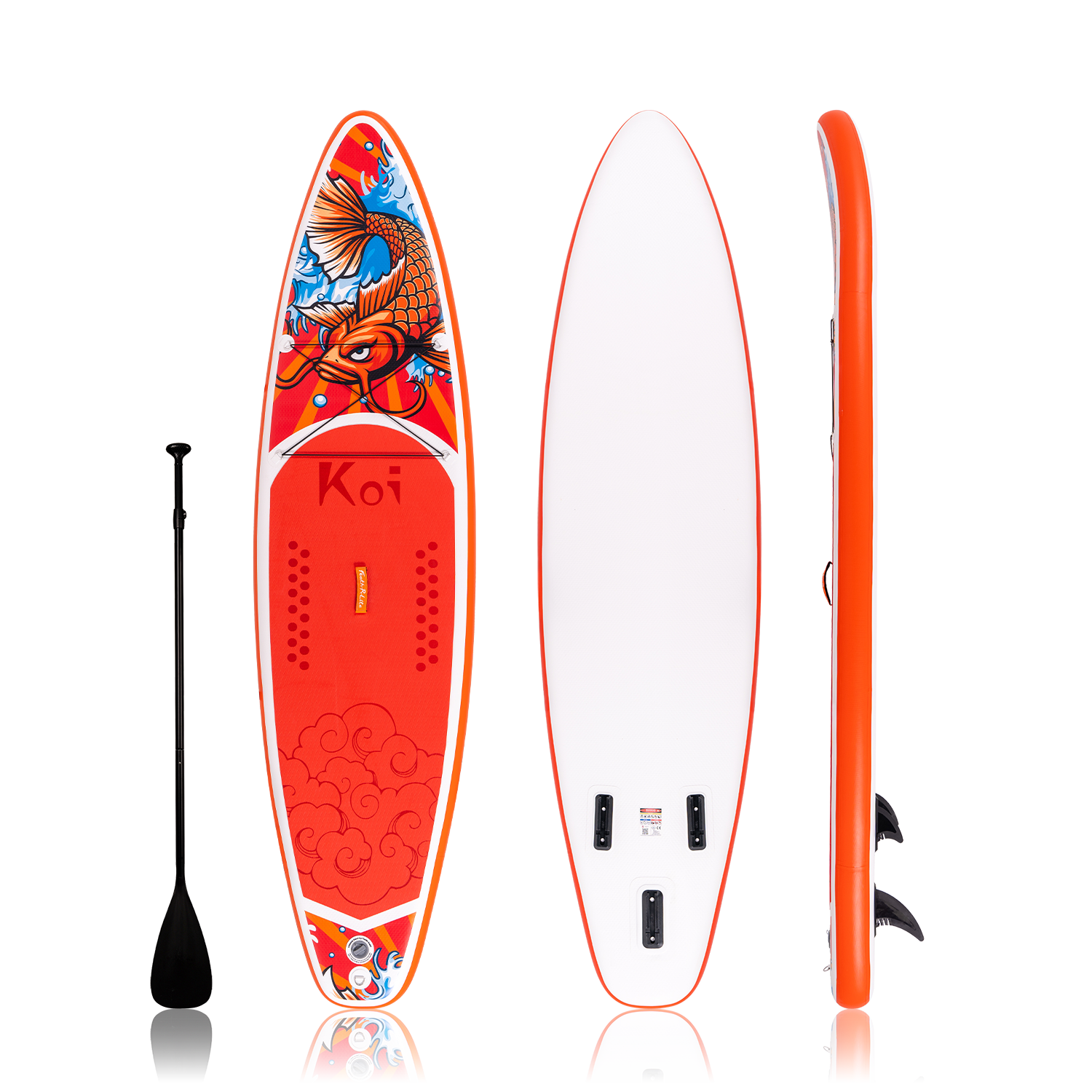 Funwater inflatable paddle board KOI 11 red color lightweight and durable