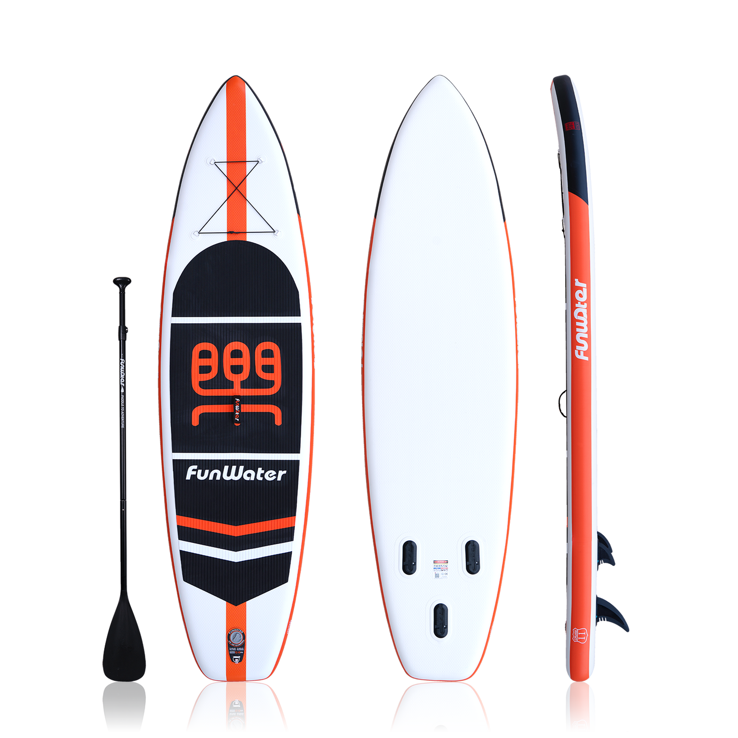 Stand Up Inflatable Paddle Board Cruise 11' orange color