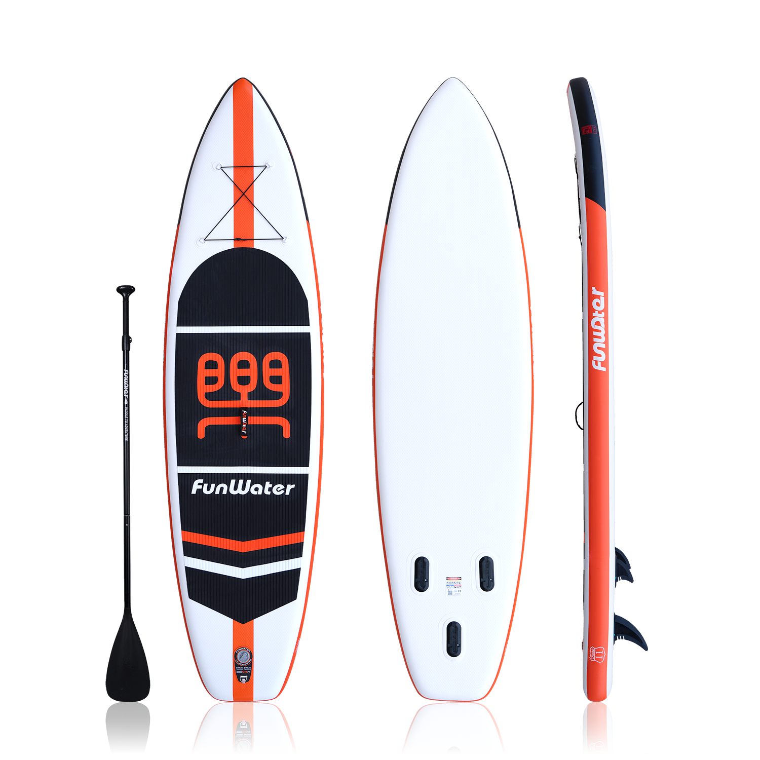 Stand Up Inflatable Paddle Board Cruise 11' orange color